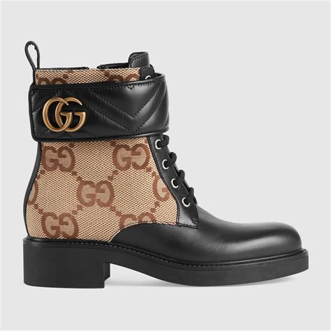 white black web pattern boots gucci|Gucci signoria ankle boots.